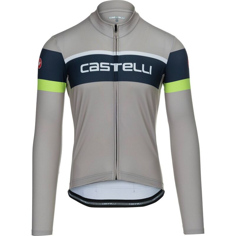 カステリ メンズ トップス Tシャツ ジャージー Castelli Passista Limitedition Full Zip Jersey - Men's Clay/Belgian Blue/Chartreuse/Chalk チョーク｜ReVida 店