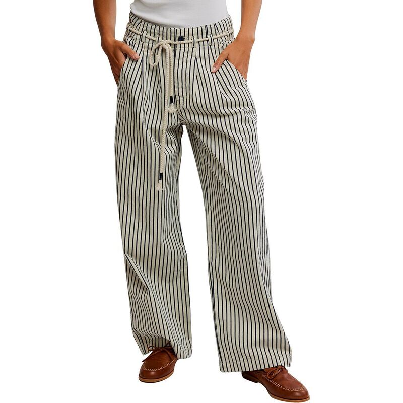 フリーピープル レディース ボトムス カジュアルパンツ Free People Dakota Cinched Pull On-Railroad Pant - Women's Washed Railroad｜ReVida 店