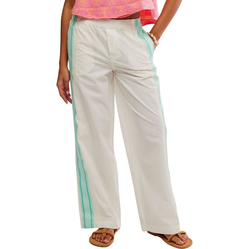 フリーピープル レディース ボトムス 心地好いズボン下 Free People Team Spirit Pull On Pant - Women\u0027s Bleached Aqua Combo アクア