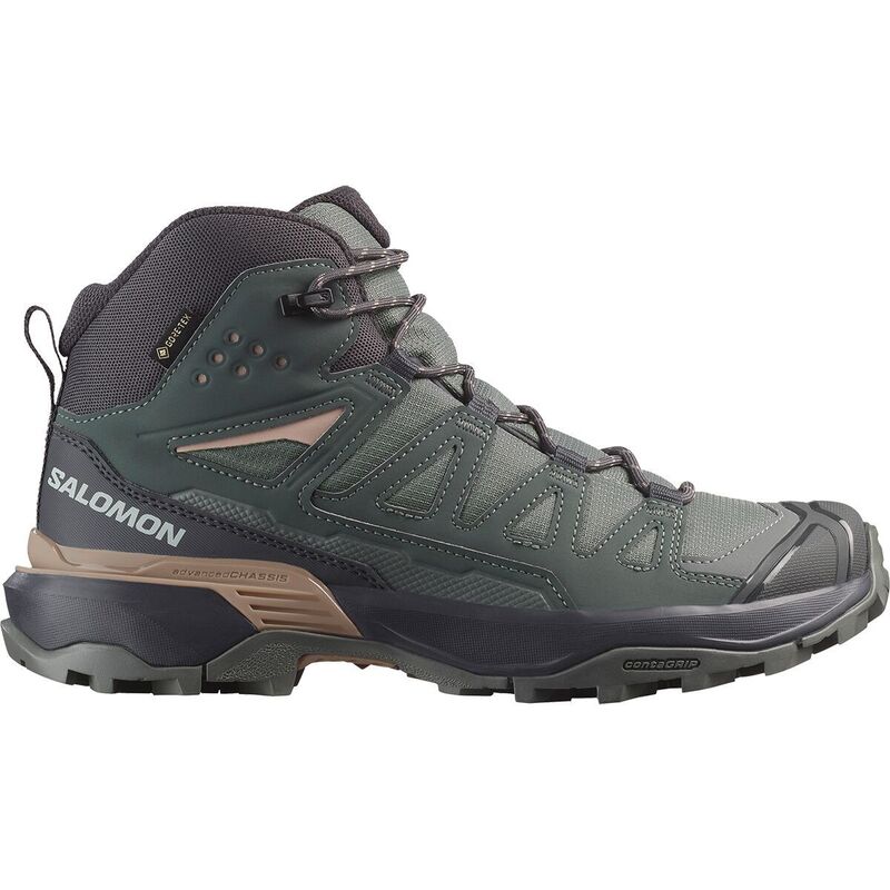 サロモン レディース シューズ ブーツ・レインブーツ Salomon X Ultra 360 Mid GTX Hiking Boot - Women'sedona Sage/Urban Chic/Etherea セージ