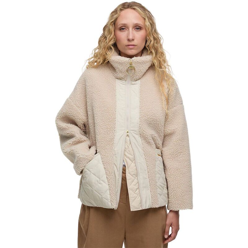 バブアー レディース アウター ジャケット・ブルゾン フリース Barbour Brawby Fleece - Women'silver Cloud/Oatmeal オートミール