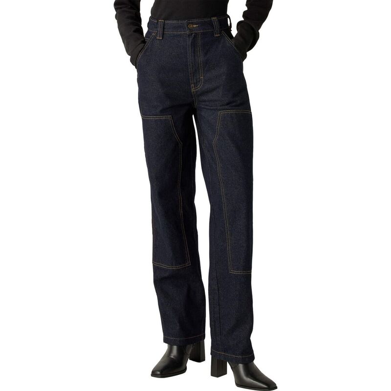 ディッキーズ レディース ボトムス 心地好いズボン下 Dickies Madison Double Knee Pant - Women\u0027s Rinsed Indigo Blue インディゴ