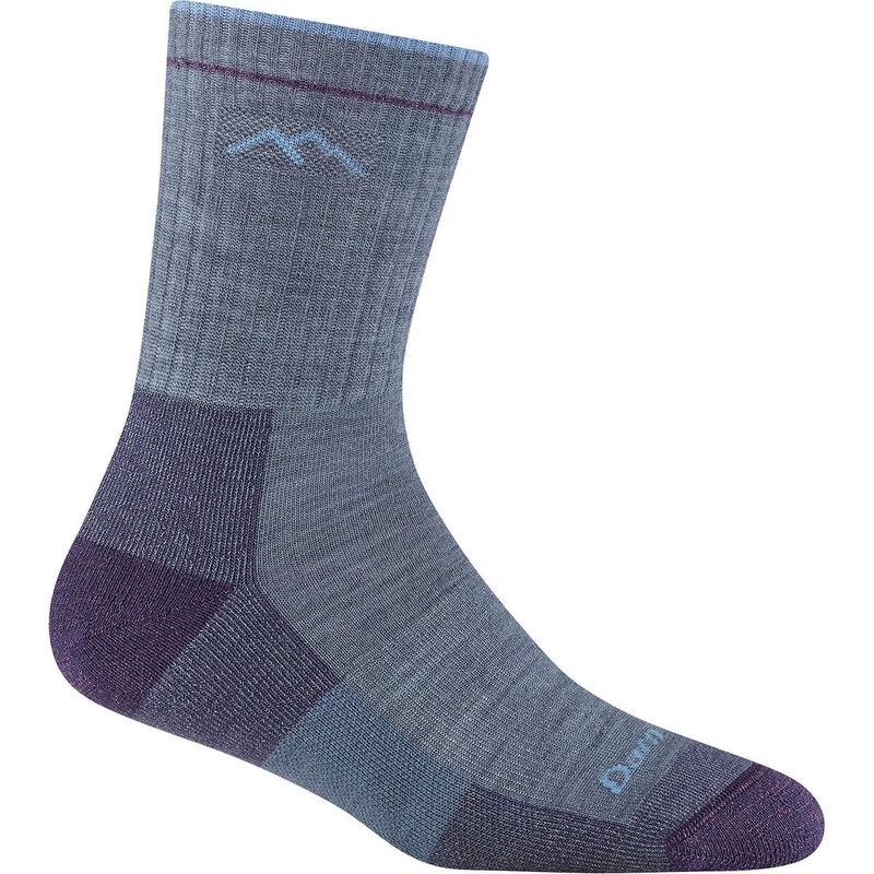 ダーンタフ レディース アンダーお召しもの ソックス Darn Toughiker Micro Crew Cushion Sock - Women\u0027s Light Denim ジーンズ