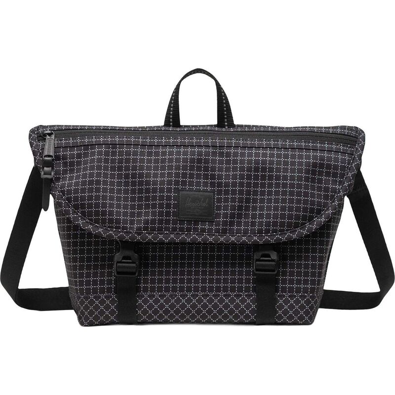 ハーシャルサプライ メンズ バッグ バックパック・リュックサック Herschel Supply Cove Small Messenger Bagrid/Black ブラック|ReVida 店