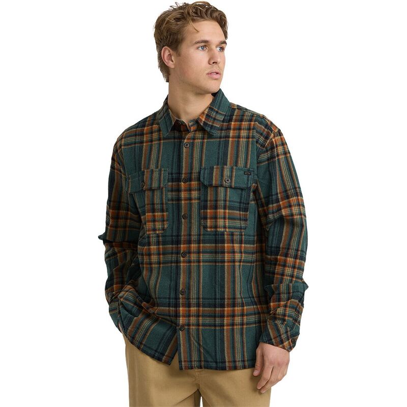 散らし広告ボン メンズ トップス プルオーバー Billabong Offshore Flannel Shirt - Men\u0027s Faded Rose