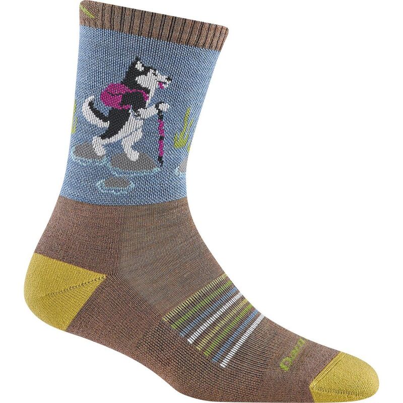 ダーンタフ レディース アンダーお召しもの ソックス Darn Tough Critter Club Micro Crew Lightweight Cushion Sock - Women\u0027s Bark