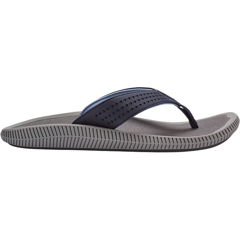 オルカイ メンズ シューズ サンダル Olukai Ulele Flip Flop - Men'slate Blue/Charcoal チャコール｜ReVida 店