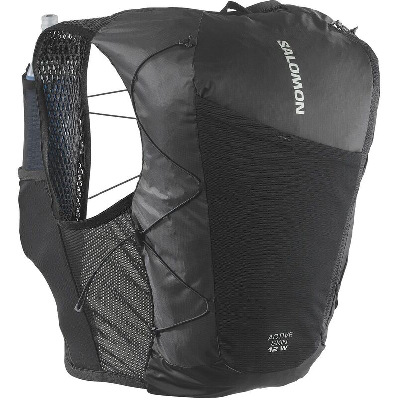 サロモン レディース バッグ バックパック・リュックサック ベスト Salomon Active Skin 12L Running Hydration Vest + Flasks - Women's Black/Metal ブラック 25,760円