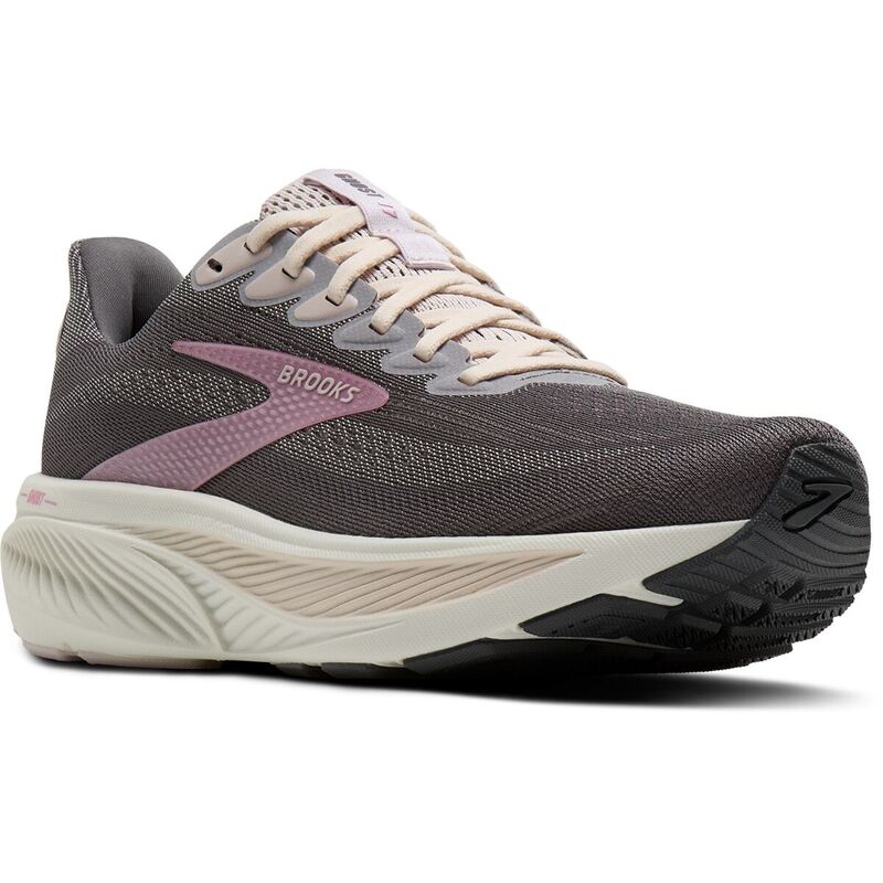 ブルックス レディース シューズ スニーカー Brooks Ghost 17 Running Shoe - Women's Poppy Seed/Pink/Bluewash ピンク画像