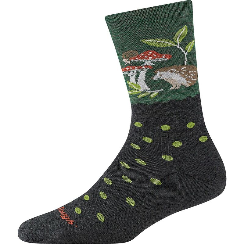 ダーンタフ レディース アンダーお召しもの ソックス Darn Tough Wild Life Lightweight Cushion Crew Sock - Women\u0027s Hedgehog Moss