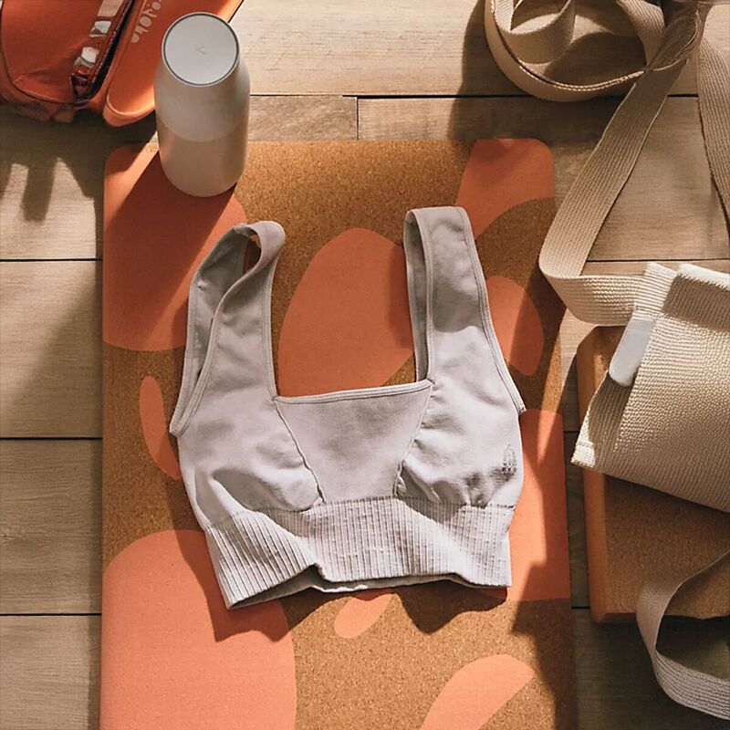フリーピープル レディース アンダーウェア ブラジャー FP Movement Square Neck Good Karma Bra - Women's Ice Grey グレー 10,836円