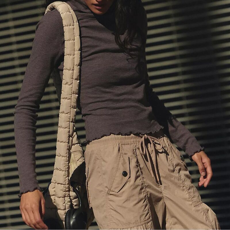 フリーピープル レディース トップス プルオーバー 長袖 FP Movement Breatheasy Long-Sleeve Shirt - Women\u0027s Chocolate 黒茶