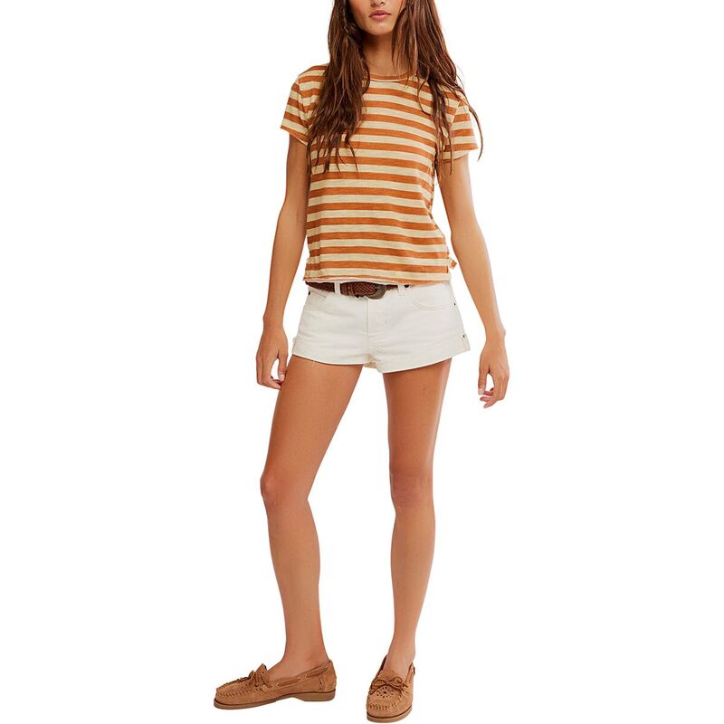 フリーピープル レディース トップス プルオーバー Free People Nora T-Shirt - Women\u0027s Mocha Combo モカ