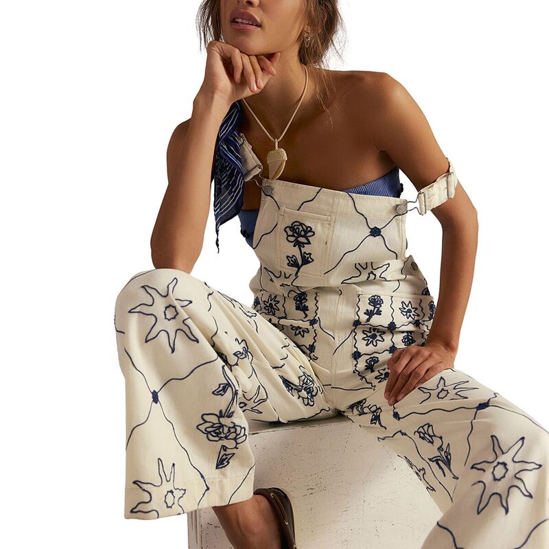 フリーピープル レディース ボトムス カジュアルパンツ オーバーオール Free People Rising Sun Overall - Women'solar Ecru エクリュ