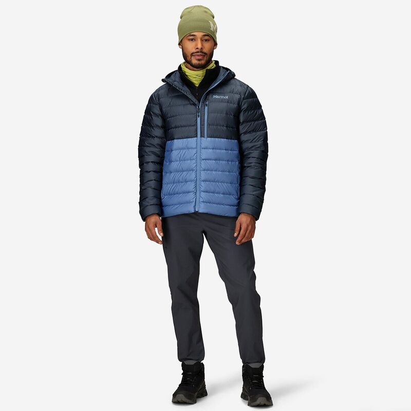 マーモット メンズ アウター ジャケット・ブルゾン フーデッドジャケット ダウン Marmot Highlander Down Hooded Jacket - Men's Thunderhead/Rain Cloud