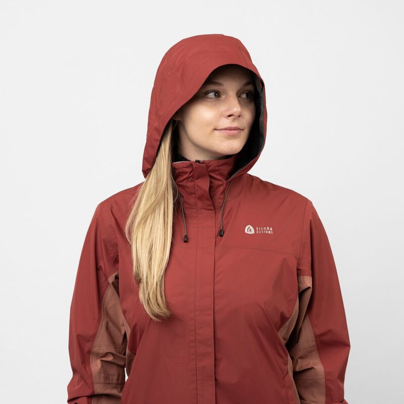 シェラデザインズ レディース アウター ジャケット・ブルゾン Sierra Designs Hurricane Rain Jacket - Women's Rosewood/Cedar Wood