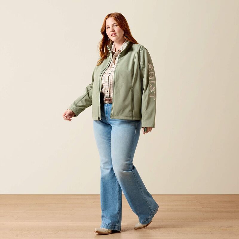 アリアト レディース アウター ジャケット・ブルゾン ロゴ Ariat Logo Softshell Jacket - Women'sea Spray Heather ヘザー|ReVida 店