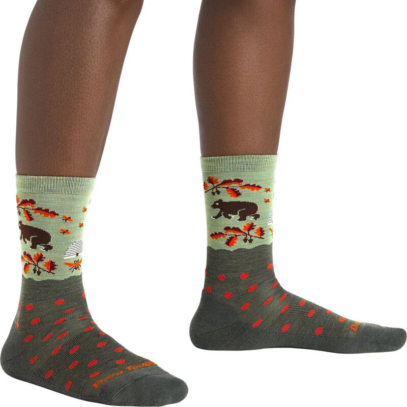 ダーンタフ レディース アンダーお召しもの ソックス Darn Tough Wild Life Lightweight Cushion Crew Sock - Women\u0027s Forest フォレスト