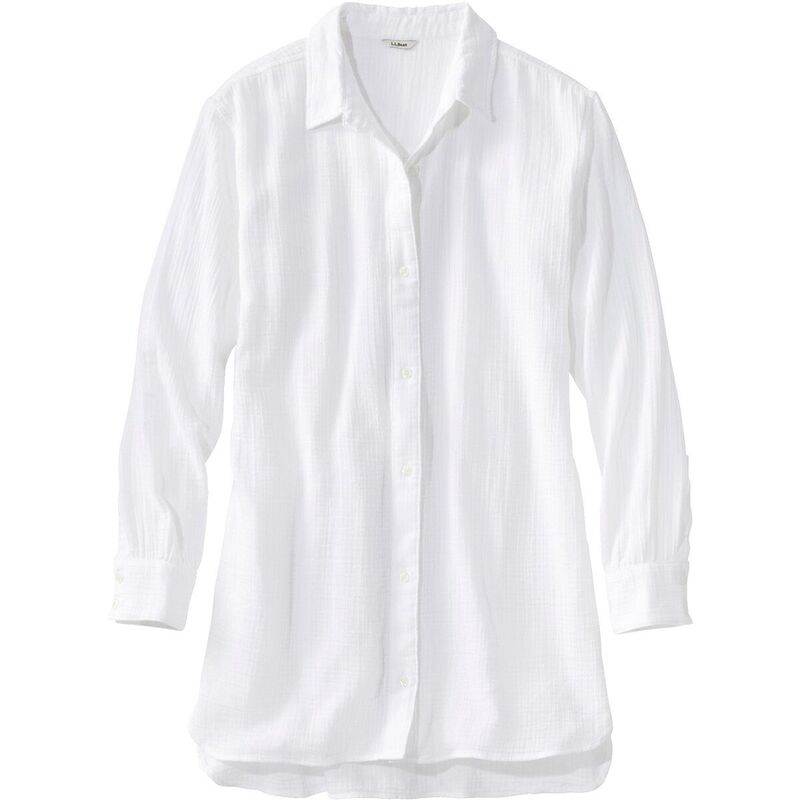 エルエルビーン レディース トップス 衣装 プルオーバー L.L.Bean Cloud Gauze Cover-Up Shirt - Women\u0027s White 白いこと