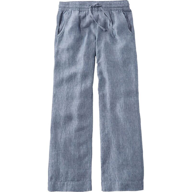 エルエルビーン レディース ボトムス 心地好いズボン下 リネン L.L.Bean Premium Linen Breezy Pull-On Pant - Women\u0027s Bright Mariner パンツ-レディースファッション-ボトムス