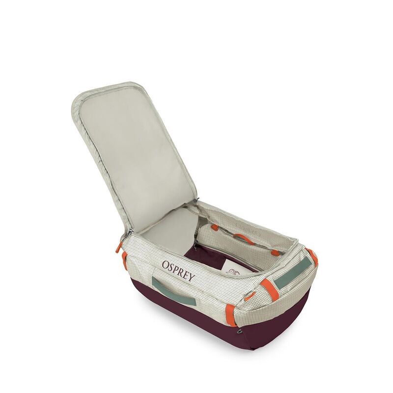 オスプレーパック メンズ バッグ Osprey Packs Transporter 65L Duffel Mystery White/Moody Burgundy ホワイト