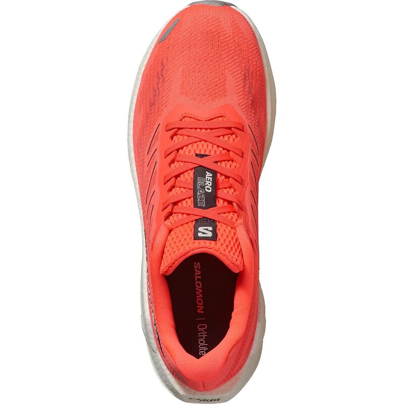 サロモン メンズ シューズ スニーカー Salomon Aero Blaze 3 Running Shoe - Men's Neon Flame/Vanilla Ice/Nine Iron
