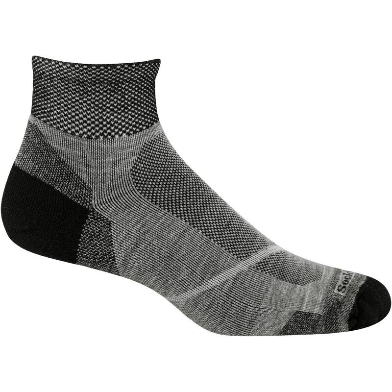 ソックウェル メンズ アンダーウェア 靴下 Sockwell Pulse Quarter Sock - Men's Light Grey グレー