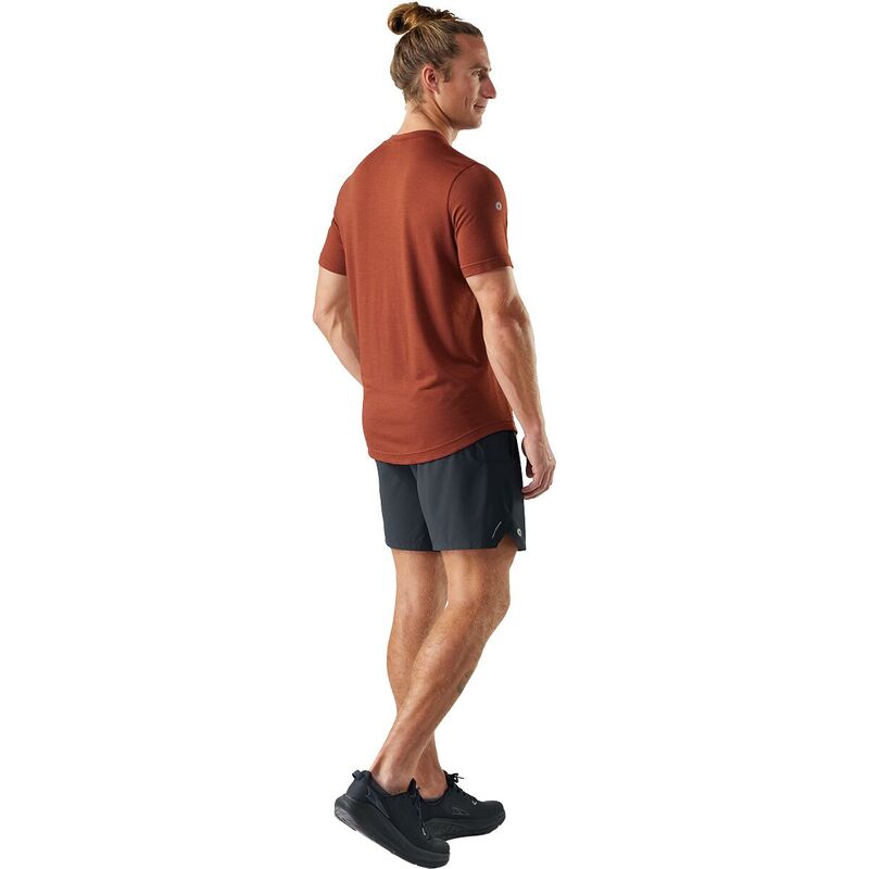 スマートウール メンズ トップス シャツ メッシュ 半袖 Smartwool Active Meshort-Sleeve T-Shirt - Men's Burnt Sienna Heather ヘザー