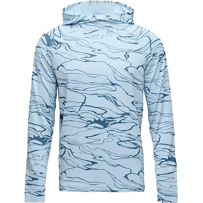 ブラックダイヤモンド メンズ トップス シャツ Black Diamond Alpenglow Hooded Shirt - Men's Relief/Fog Blue/Midnight Blue ブルー 23,532円