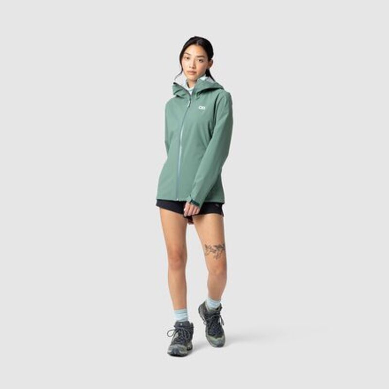 アウトドアリサーチ レディース アウター ジャケット・ブルゾン Outdooresearch Stratoburstretch Rain Jacket - Women's Malachite｜ReVida 店