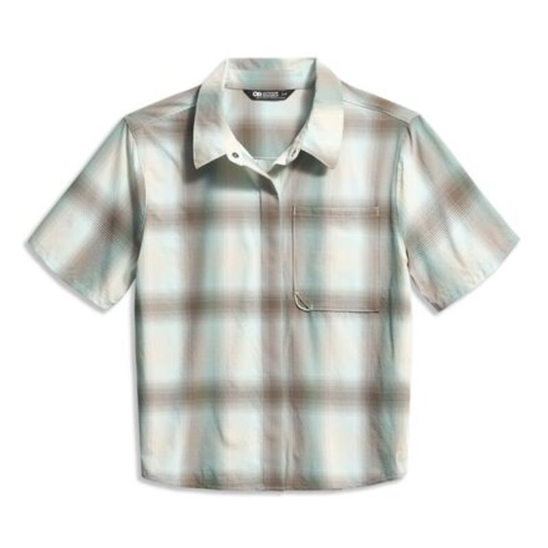 アウトドアリサーチ レディース トップス Tシャツ 半袖 Outdooresearch Astroman Short-Sleeve Sun Shirt - Women's Tidal Plaid チェック