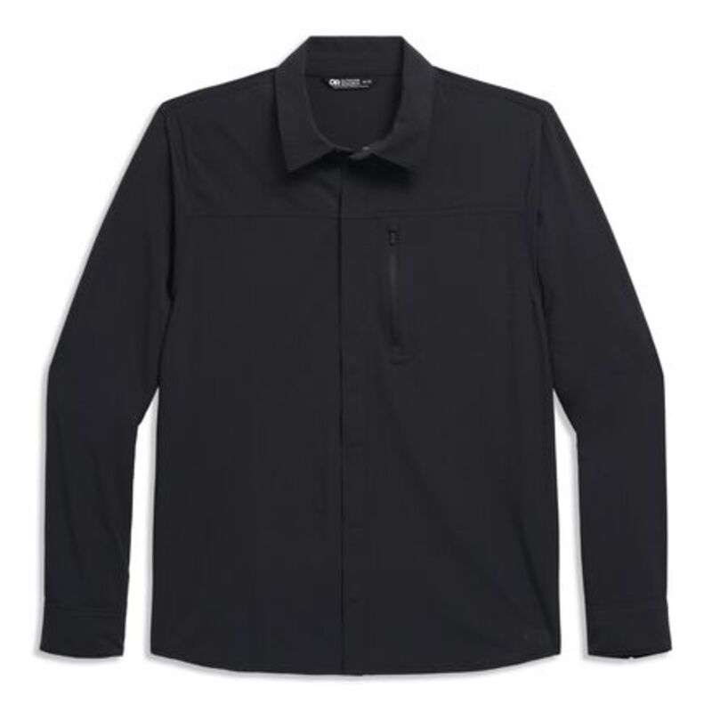 アウトドア問い合わせ メンズ トップス プルオーバー 長袖 Outdooresearch Astroman Long-Sleeve Sun Shirt - Men\u0027s Black 黒いこと カジュアルシャツ-メンズファッション
