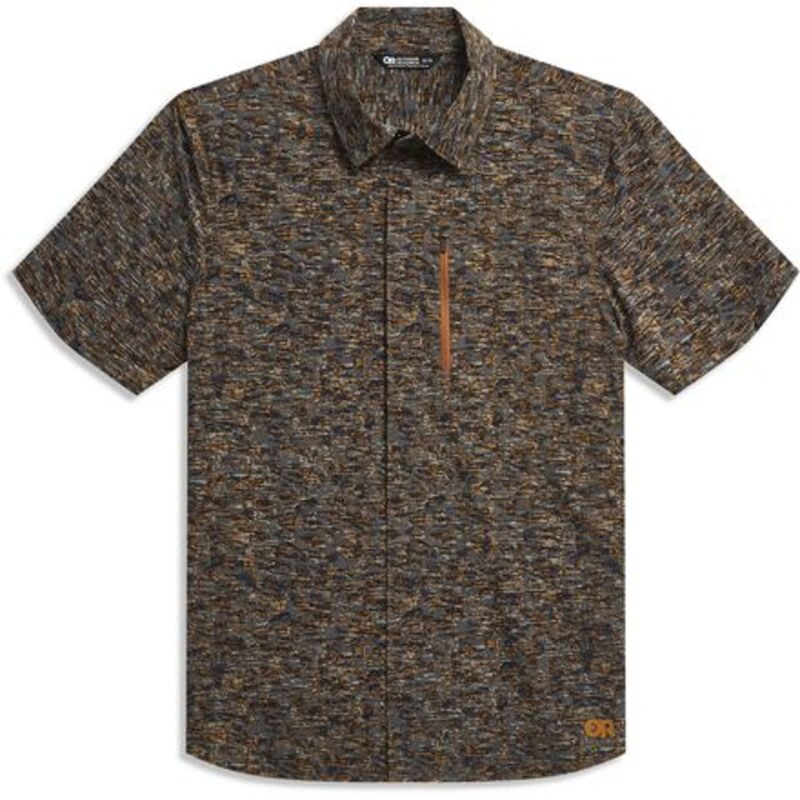 アウトドア問い合わせ メンズ トップス プルオーバー 半袖 Outdooresearch Astroman Short-Sleeve Sun Shirt - Men\u0027sedona Traverse Print