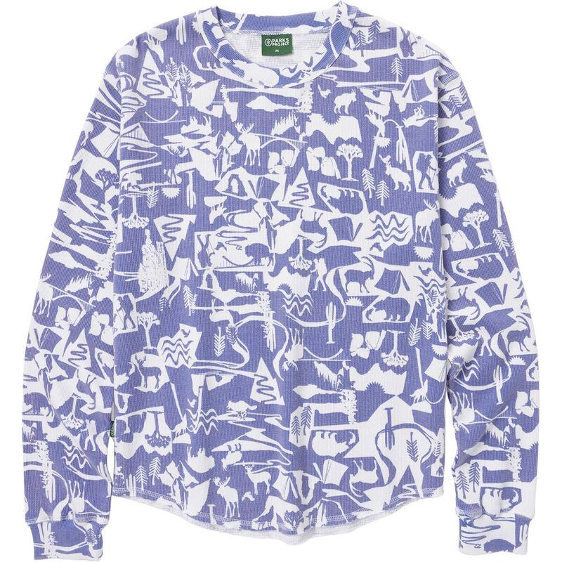 パークスプロジェクト レディース トップス プルオーバー 長袖 Parks Project Park Shadows Waffle Long-Sleeve T-Shirt - Women\u0027s Blue 青み
