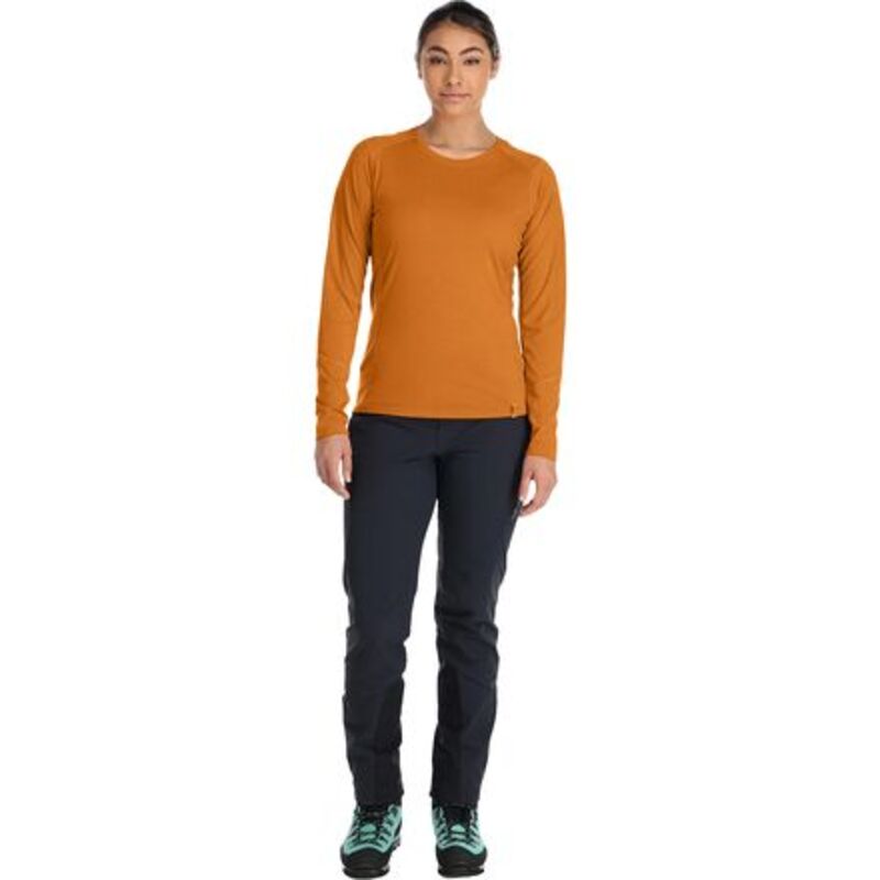 ラブ レディース トップス Tシャツ 長袖 Rab Syncrino Base Long-Sleeve T-Shirt - Women's Marmalade