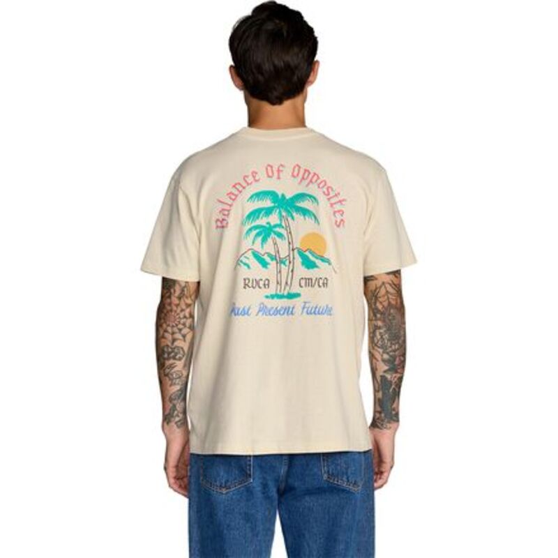 ルーカ メンズ トップス Tシャツ RVCA Frond Mural Shirt - Men's Ceramic