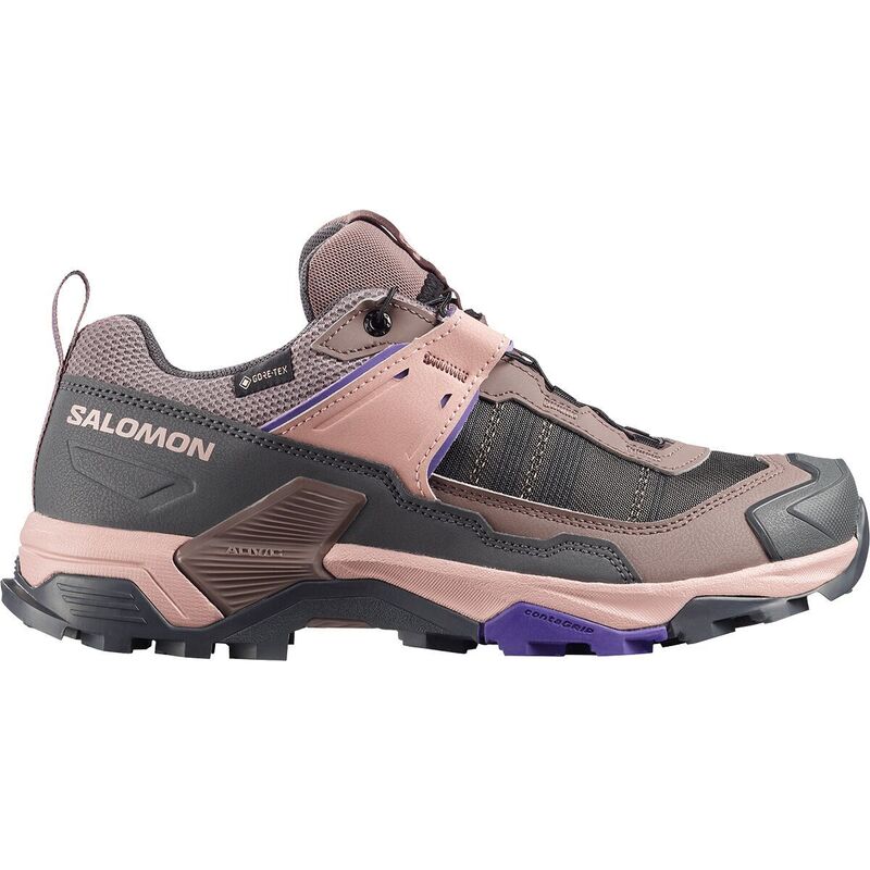 サロモン レディース シューズ スニーカー Salomon X Ultra 5 GTX Hiking Shoe - Women's Iron/Shadow Gray/Deep Blue グレー