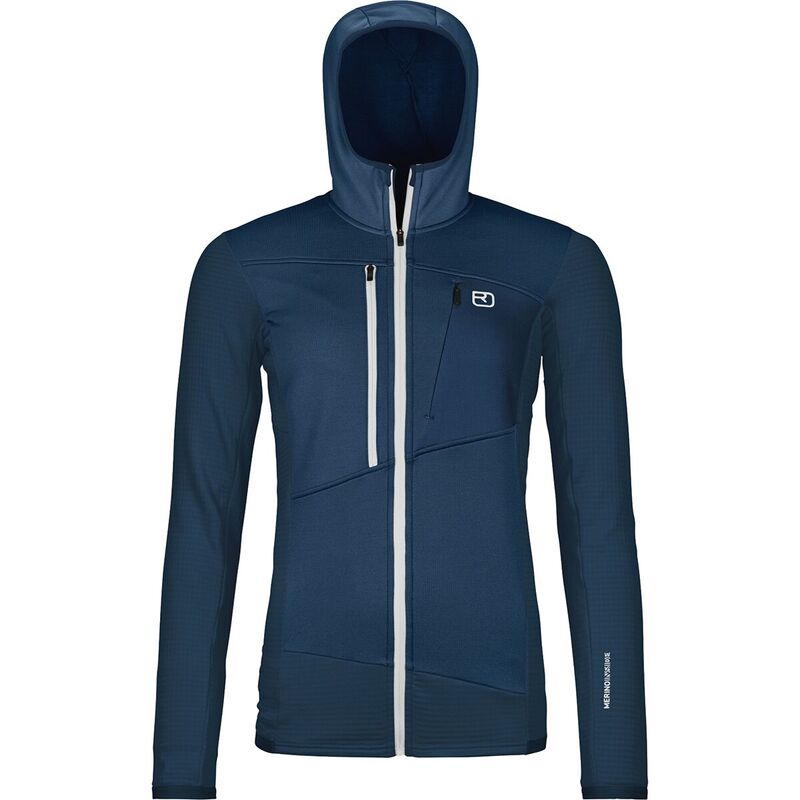 オルトボックス レディース アウター ジャケット・ブルゾン フリース パーカー Ortovox Fleece Grid Hoodie - Women's Deep Ocean