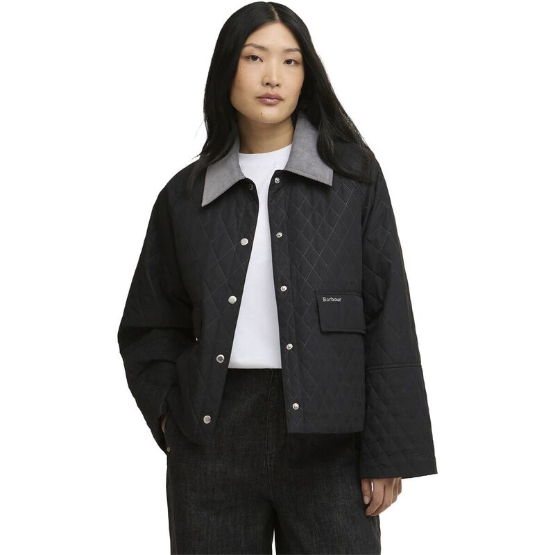 バブアー レディース アウター ジャケット・ブルゾン キルティング Barbour Kirby Quilted Jacket - Women's Black/Dress ブラック