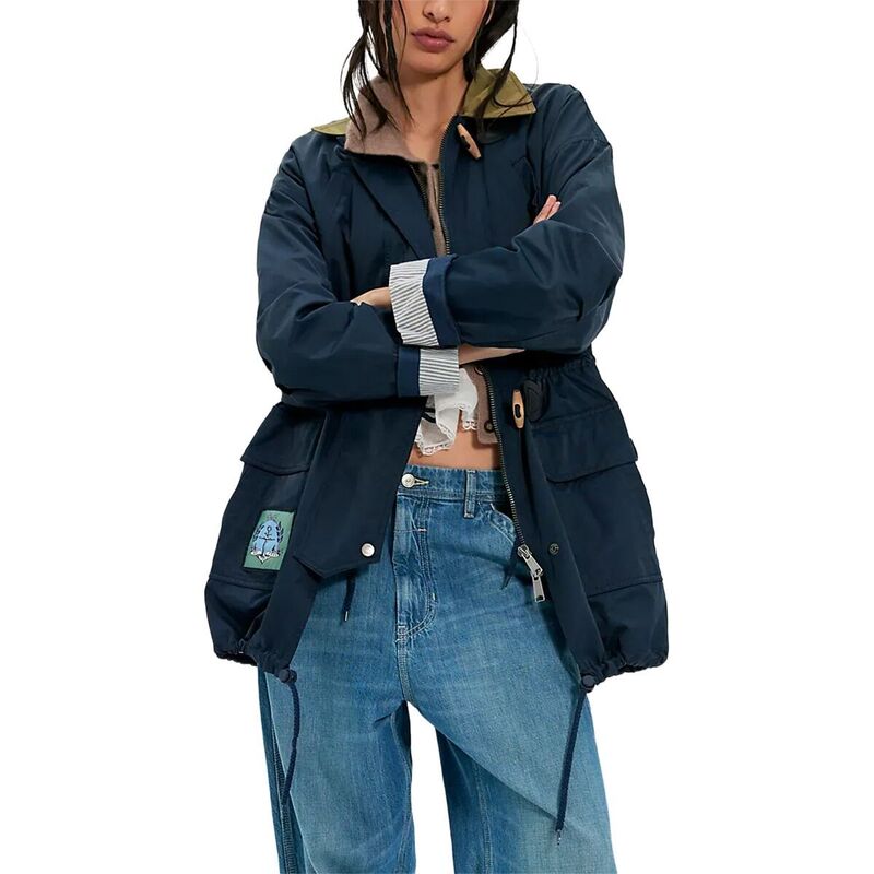 フリーピープル レディース アウター 上衣・上衣 旗がしら Free People Captains Jacket - Women\u0027s Navy Combo 米国海軍 レディースファッション-コート・ジャケット