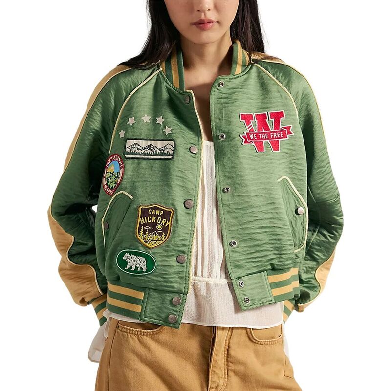 フリーピープル レディース アウター ジャケット・ブルゾン Free People Star Power Souvenir Jacket - Women's Vintage Green Combo グリーン 48,480円