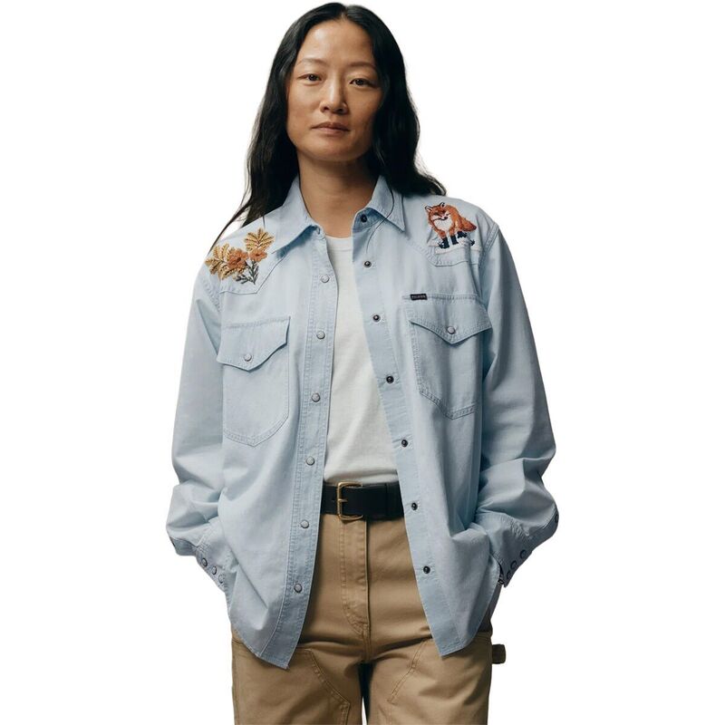フィルソン レディース トップス Tシャツ 刺繍 Filson Embroidered Western Shirt - Women's Light Indigo インディゴ|ReVida 店