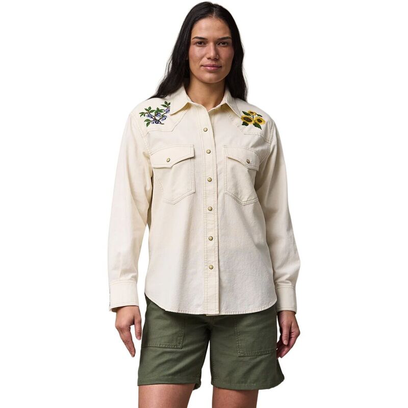 フィルソン レディース トップス Tシャツ 刺繍 Filson Embroidered Western Shirt - Women's Natural Seed