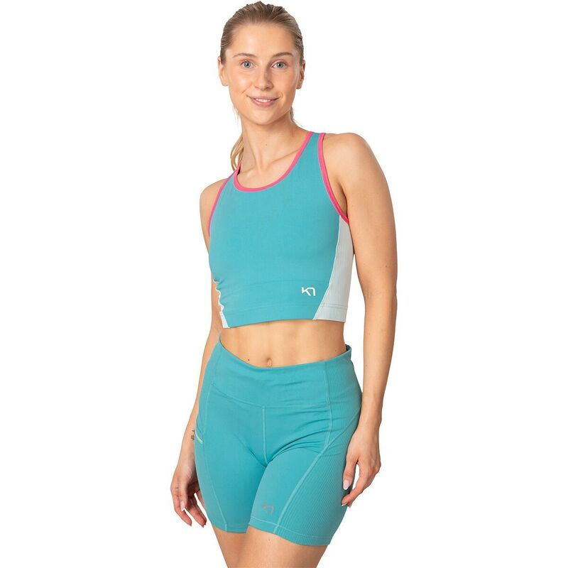 カリ ツラー レディース トップス Tシャツ Kari Traa Linnea Sports Top - Women's Blue Lagoon ブルー