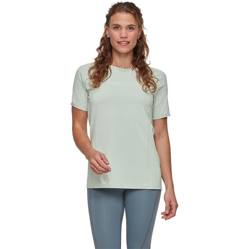 マムート レディース トップス プルオーバー ロゴタイプ Mammut Selun FL T-Shirt Logo - Women\u0027silver Sage サルヴィア