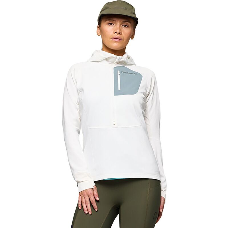 ノローナ レディース アウター ジャケット・ブルゾン フーデッドジャケット Norrona Senja Warm1 Hooded Jacket - Women'snowhite/Trooper ホワイト