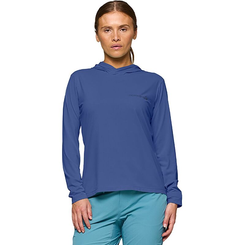 ノローナ レディース トップス Tシャツ Norrona Femund Techooded Top - Women's Vintage Indigo インディゴ|ReVida 店