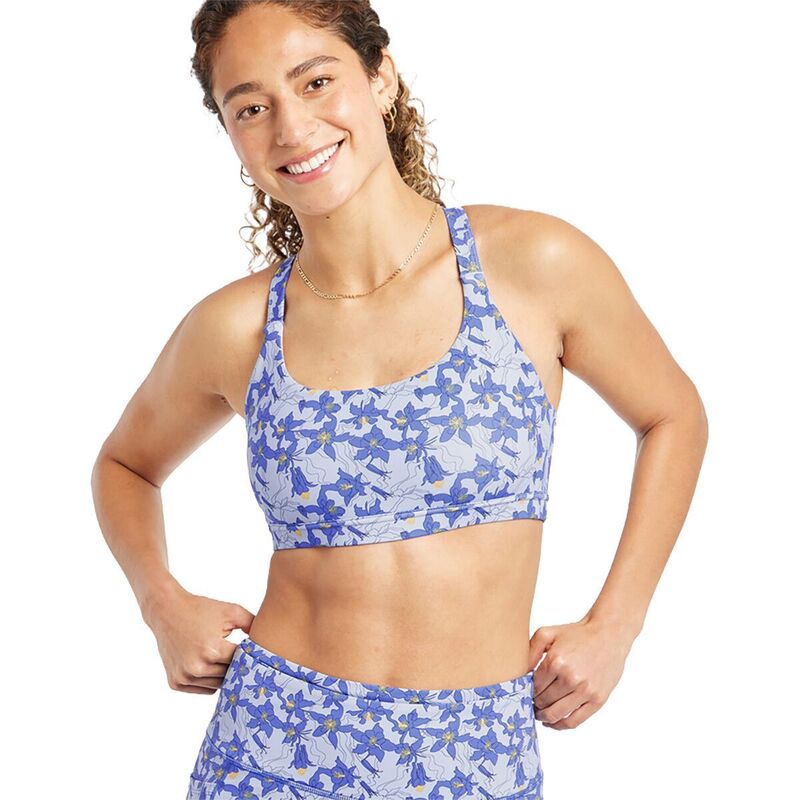 オイセル レディース アンダーお召しもの ブラ Oiselle Hi Twenty Bra - Women\u0027s Cool Down Aquila Bloom インナー・下着・ランジェリー-インナー・下着・ナイトウェア-レディース