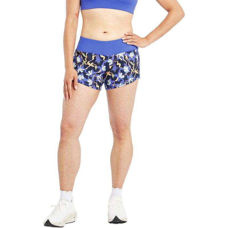 オイセル レディース ボトムス カジュアルパンツ Oiselle Roga 4in Short - Women's Ink Blue Aquila Bloom ブルー