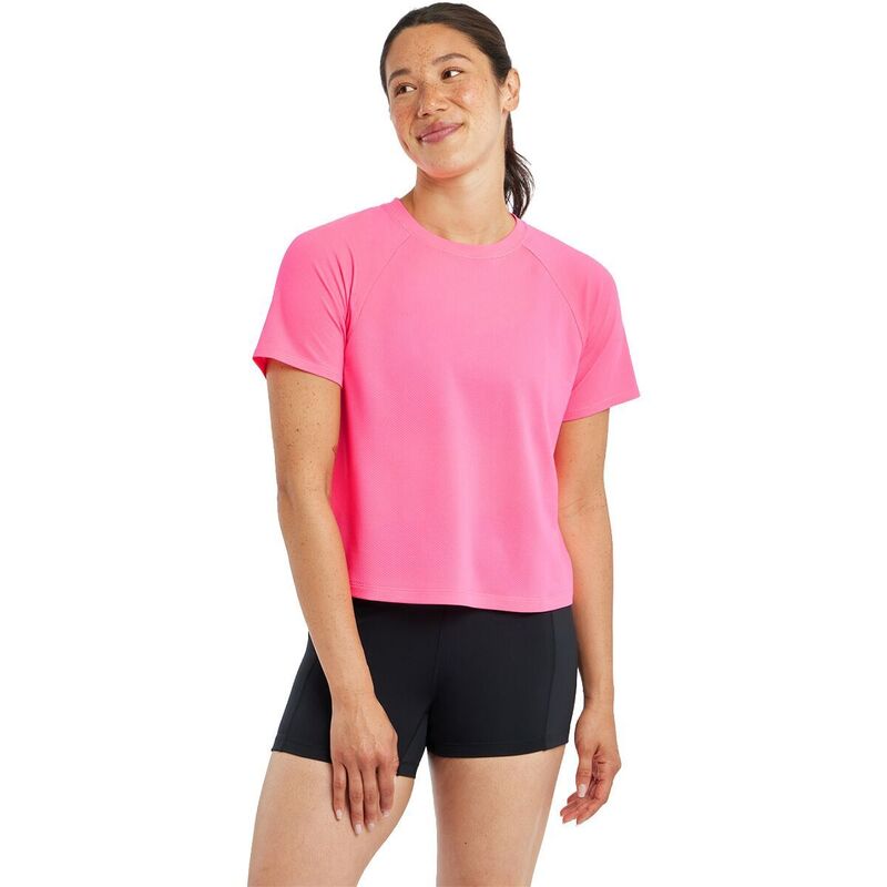 オイセル レディース トップス Tシャツ 半袖 Oiselle Flyout Boxy Short-Sleeve Shirt - Women's Neon Pink ピンク